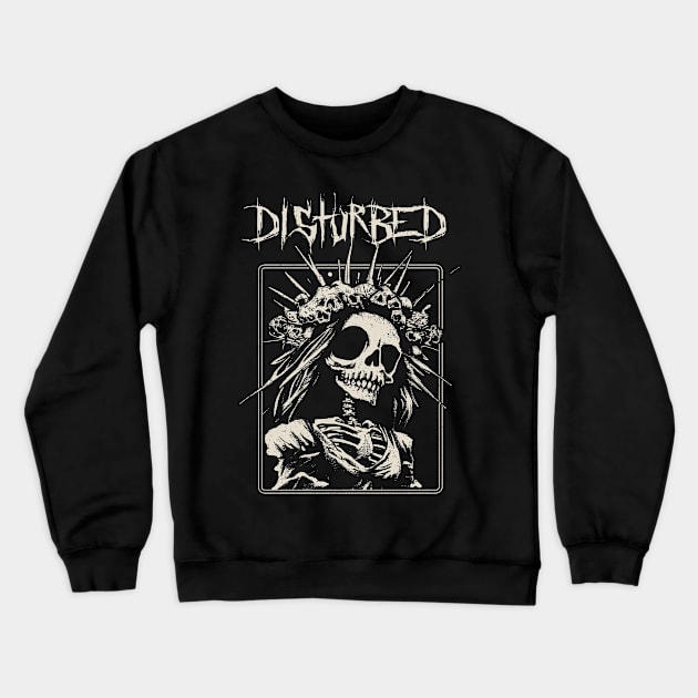 disturbed bride skeleton Crewneck Sweatshirt by hex pixel